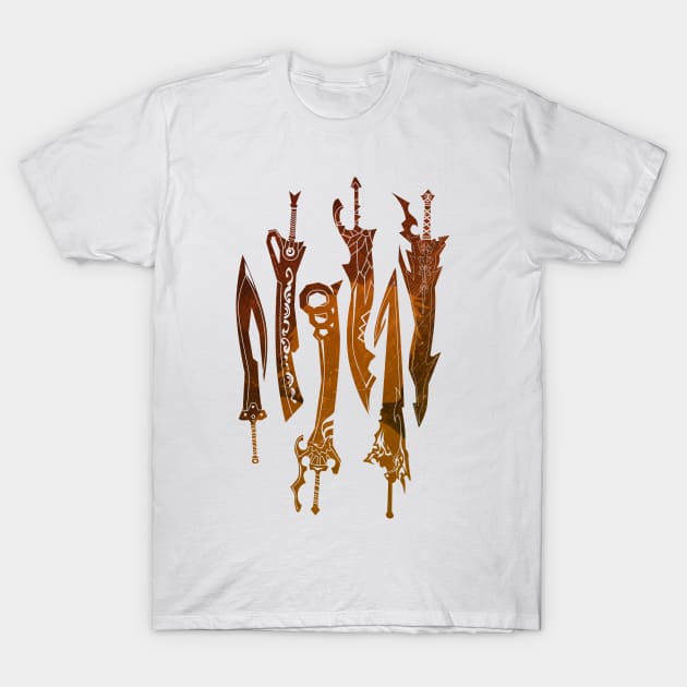 Tidus Swords T-Shirt by HyperTwenty